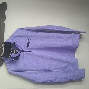 PINK Victorias Secret Blue Athletic Jacket Long Sleeve Activewear PTP:21"